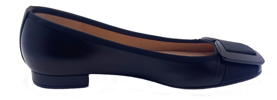 Flats French Sole | Classic - Black Leather