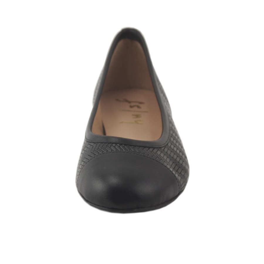 Flats French Sole | Hannah - Black Vermont