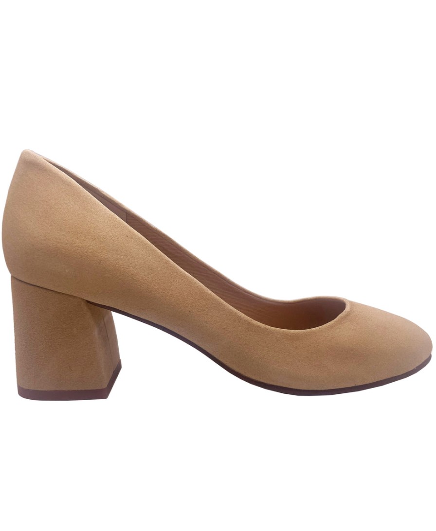 Heels French Sole | Trance - Beige Suede