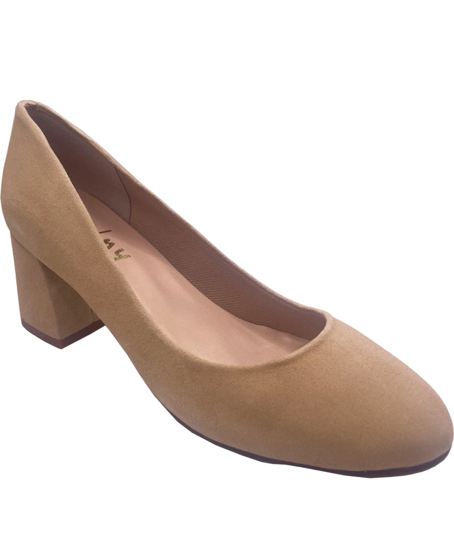 Heels French Sole | Trance - Beige Suede