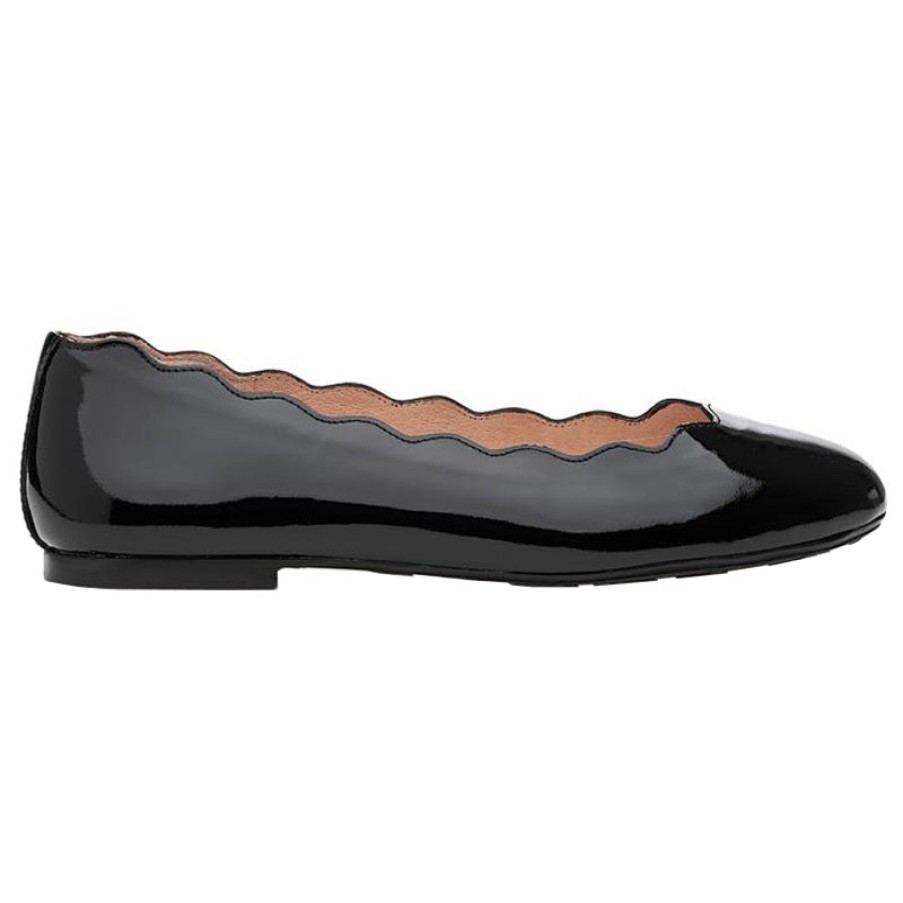 Flats French Sole | Jigsaw - Black Patent