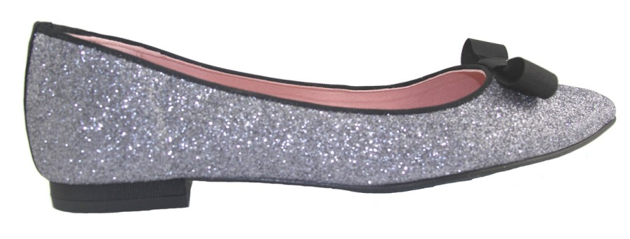 Sustainable French Sole | Theodora - Silver Glitter