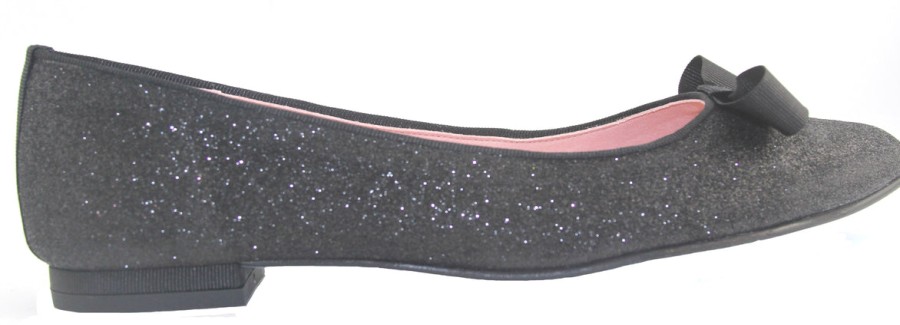 Sustainable French Sole | Theodora - Black Glitter