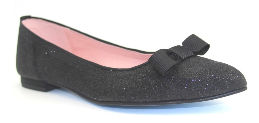 Sustainable French Sole | Theodora - Black Glitter