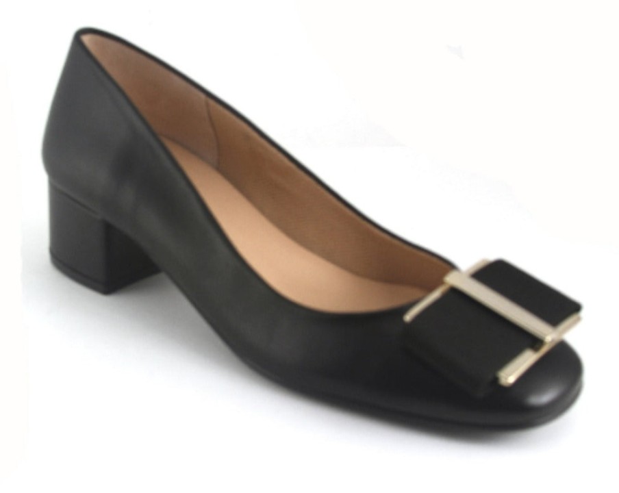 Heels French Sole | Abby - Black Napa