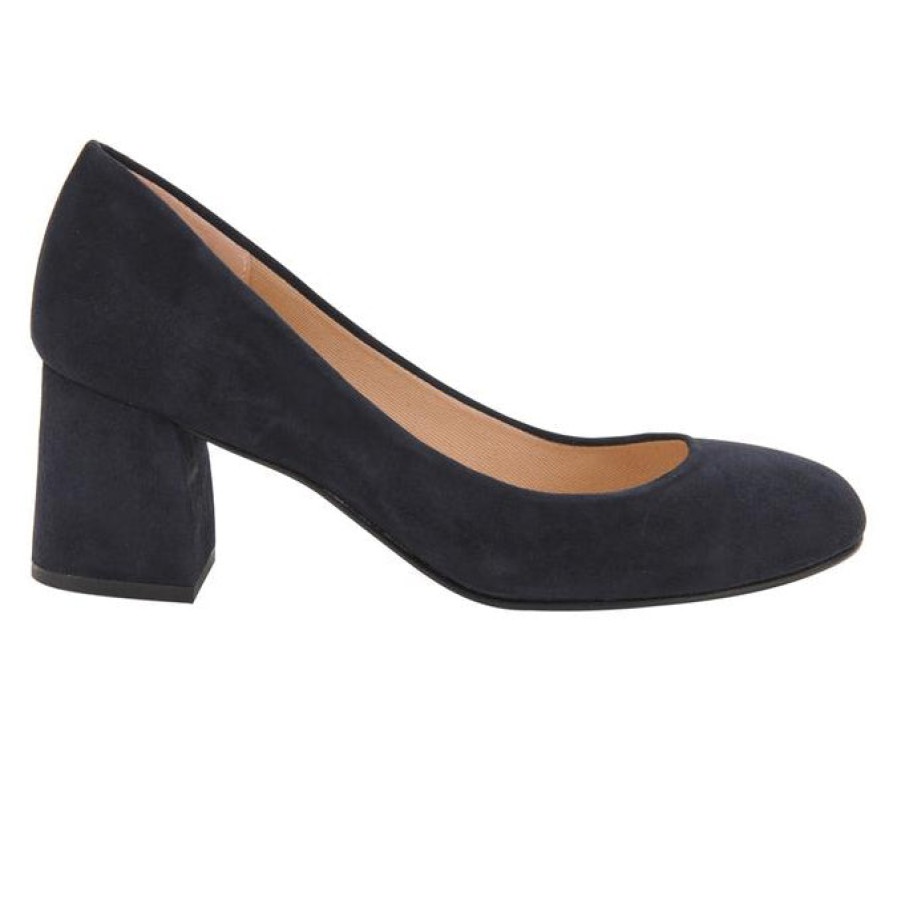 Heels French Sole | Trance - Navy Suede