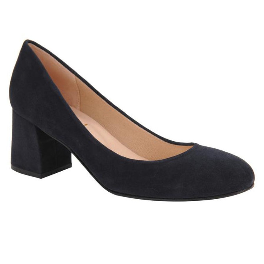 Heels French Sole | Trance - Navy Suede