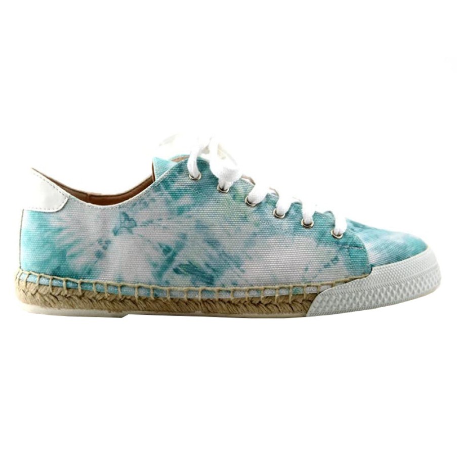 Flats French Sole | Amanda - Turquoise Tie-Dye