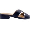 Heels French Sole | Katrina - Navy Leather