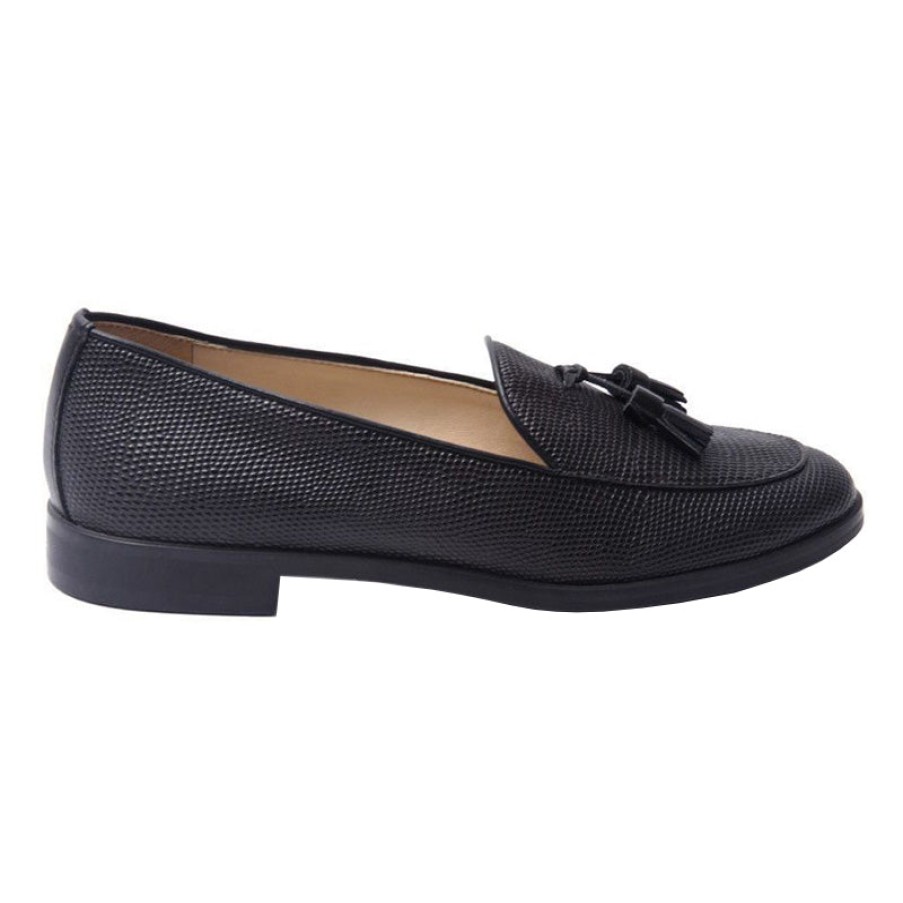 Flats French Sole | Madison - Black Waterproof