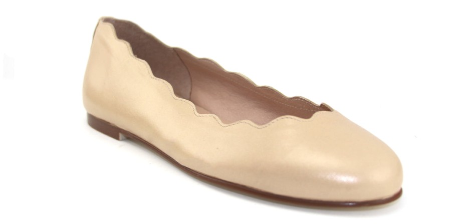 Flats French Sole | Jigsaw - Nude Leather