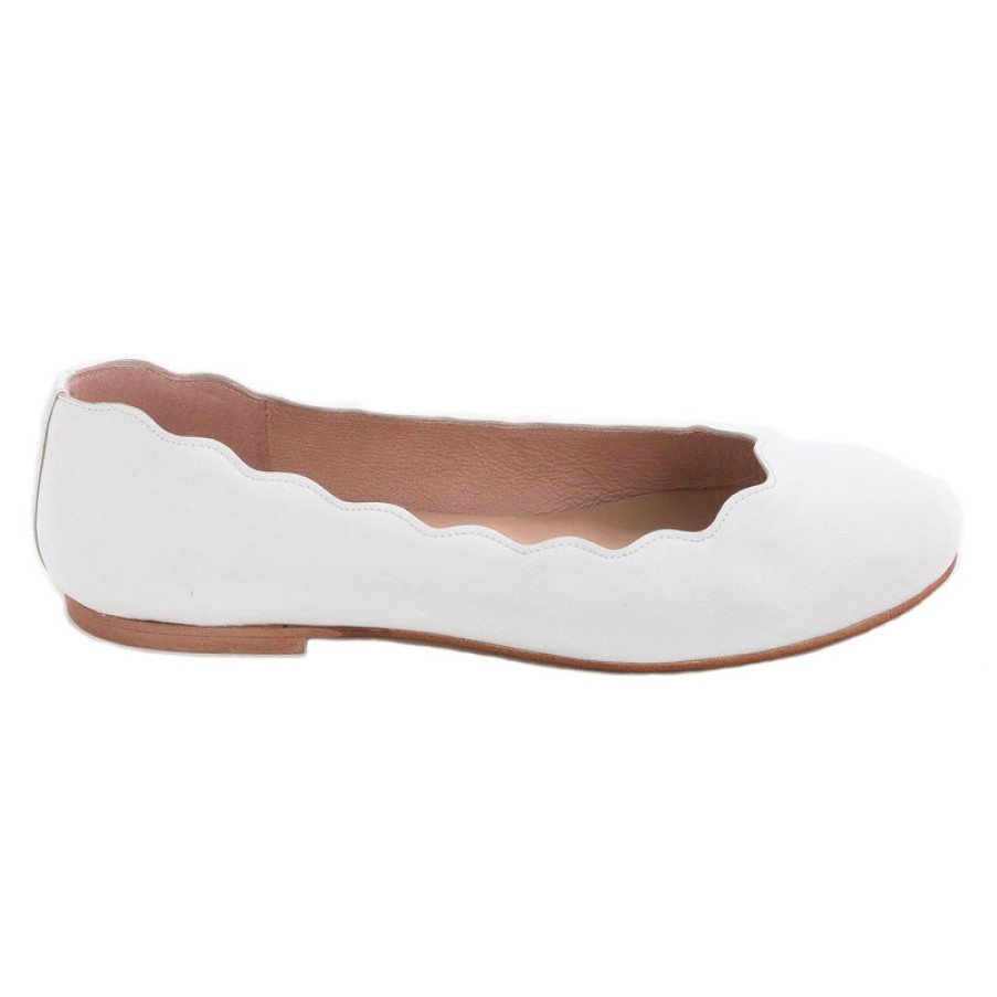 Flats French Sole | Jigsaw - White Leather