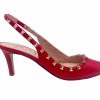 Heels French Sole | Jaclyn - Red Leather