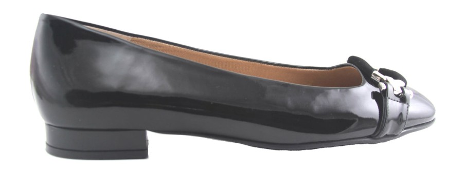 Flats French Sole | Drum 56 - Black Patent