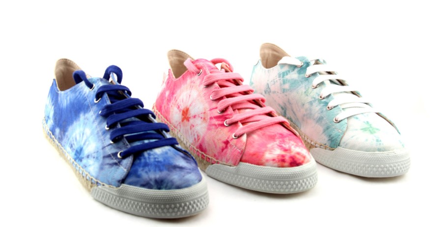 Sustainable French Sole | Amanda - Electric Blue Tie Dye