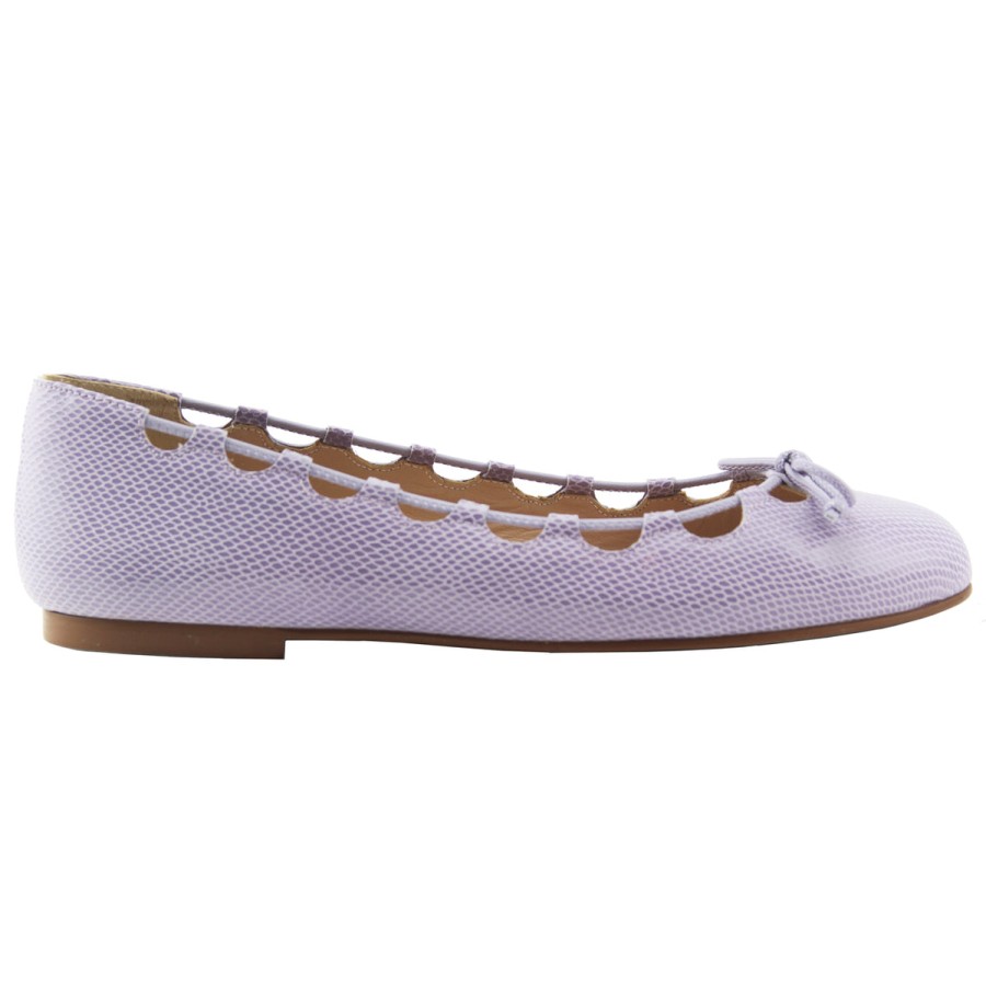 Flats French Sole | Charlott - Lilac Snake