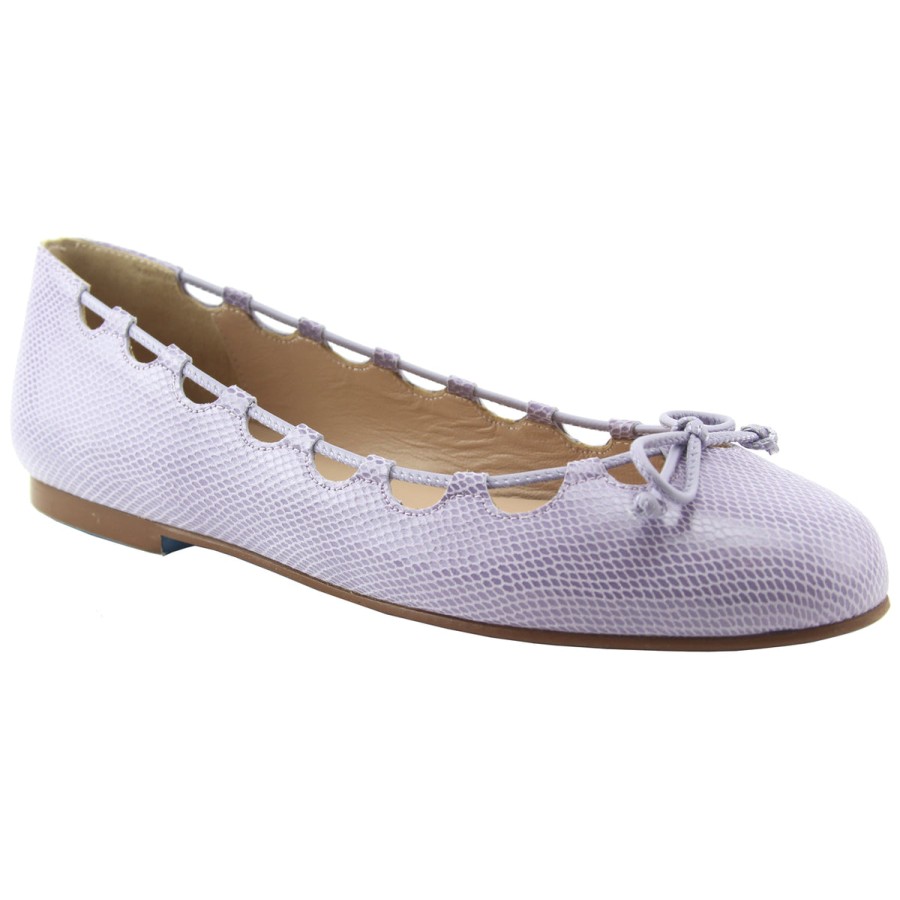 Flats French Sole | Charlott - Lilac Snake