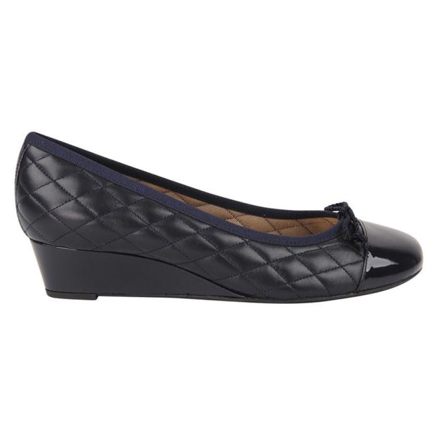 Wedges French Sole | Deluxe - Navy Leather