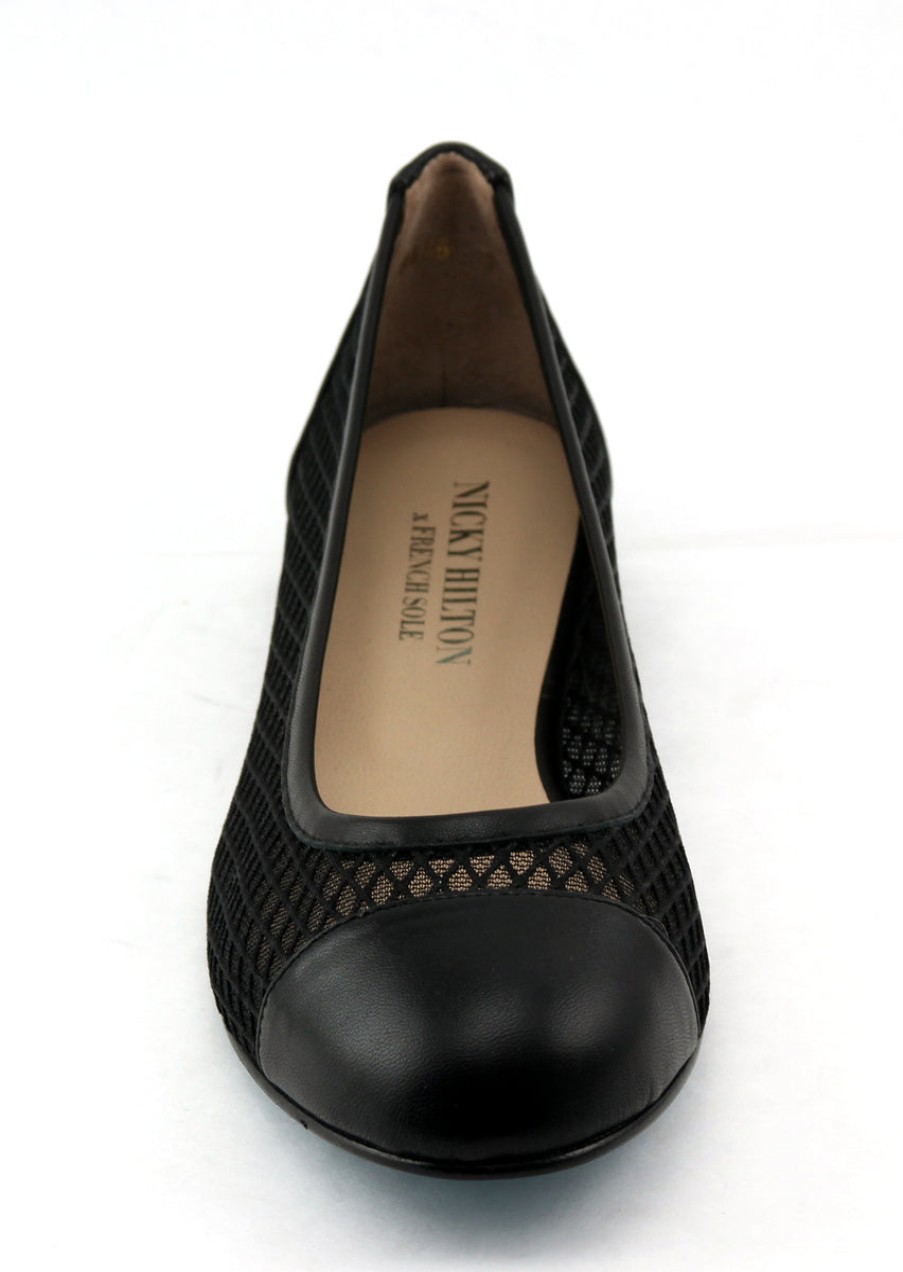 Entire Collection French Sole | Jessica - Black Mesh