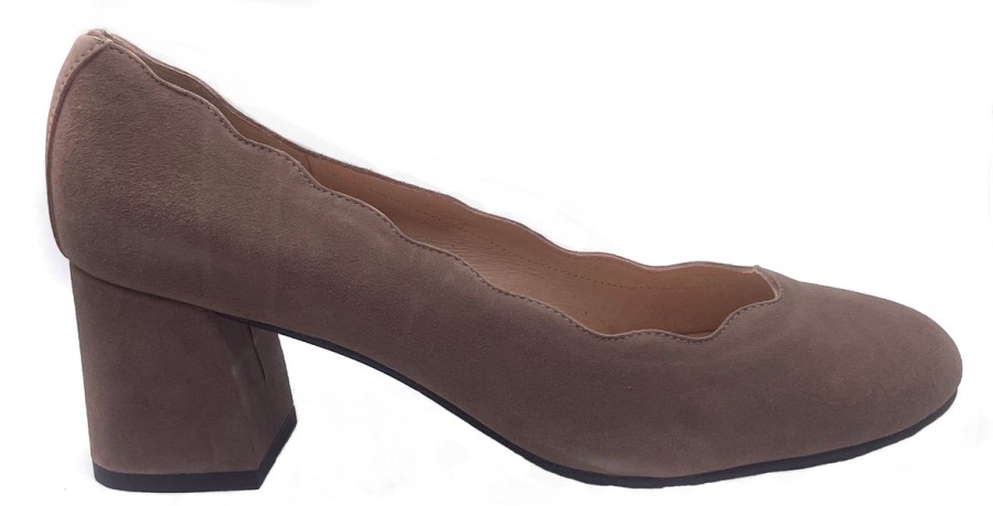 Heels French Sole | Wave - Taupe Suede