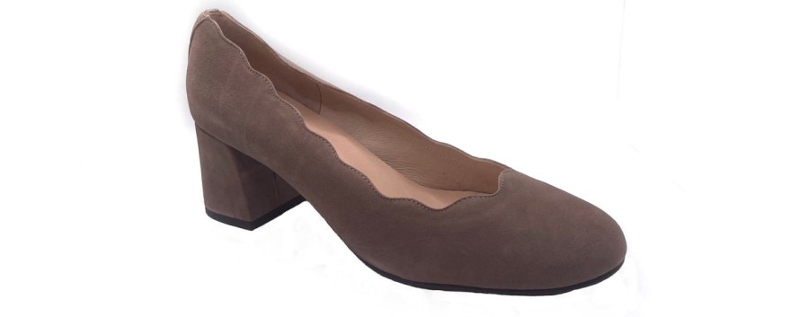 Heels French Sole | Wave - Taupe Suede