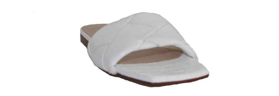 Flats French Sole | Jolene - White Leather