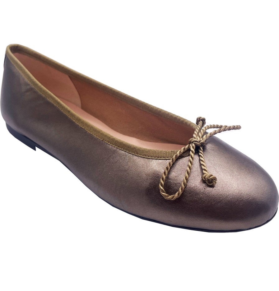 Flats French Sole | Pearl - Anthracite Metallic