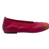 Flats French Sole | Dixie- Fuchsia Leather