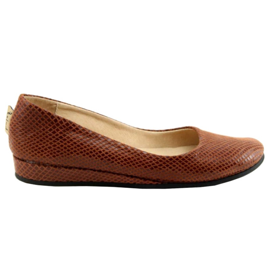 Best Sellers French Sole | Zeppa - Cognac Snake