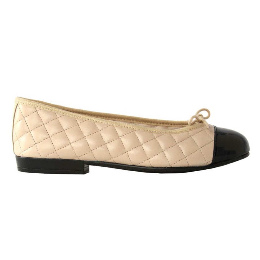 French Classics French Sole | Heros - Beige Black Patent