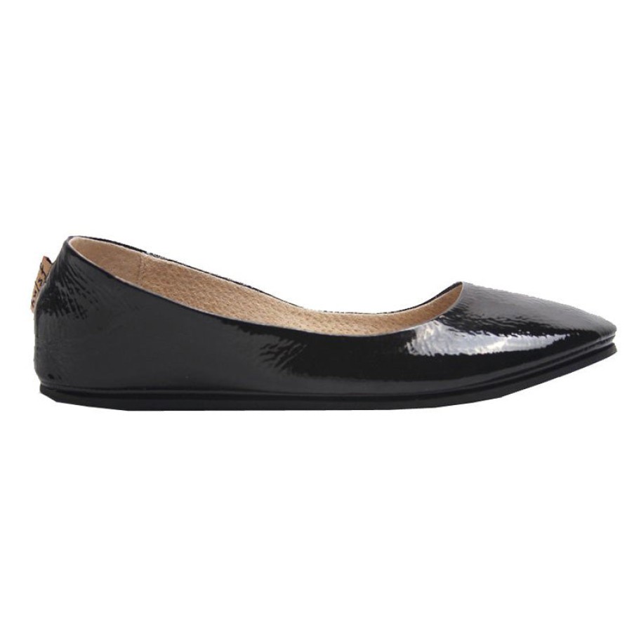 Flats French Sole | Sloop - Black Patent