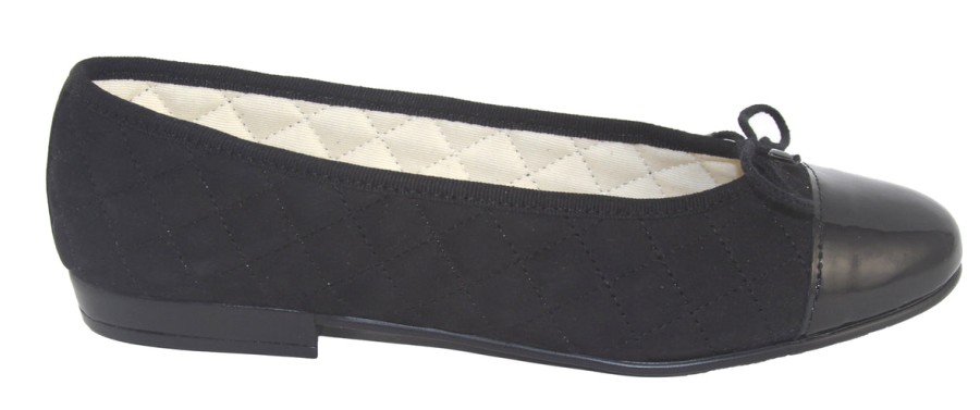 Flats French Sole | Heros - Black Suede