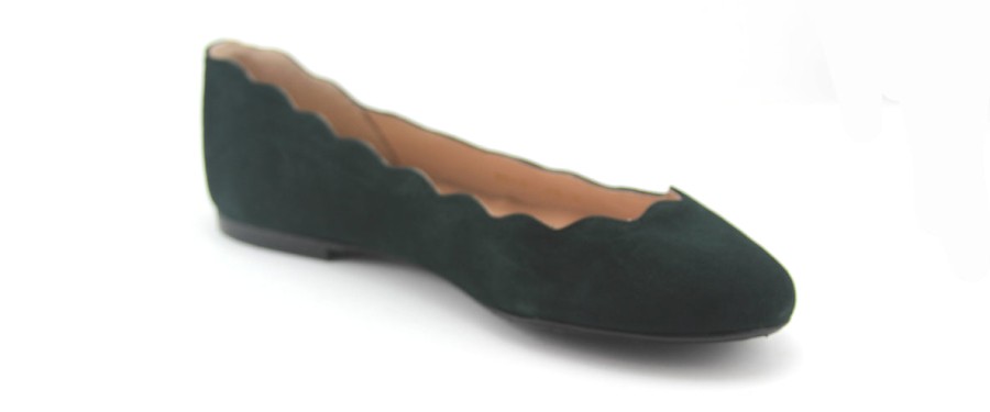 Entire Collection French Sole | Jigsaw - Hunter Green Suede