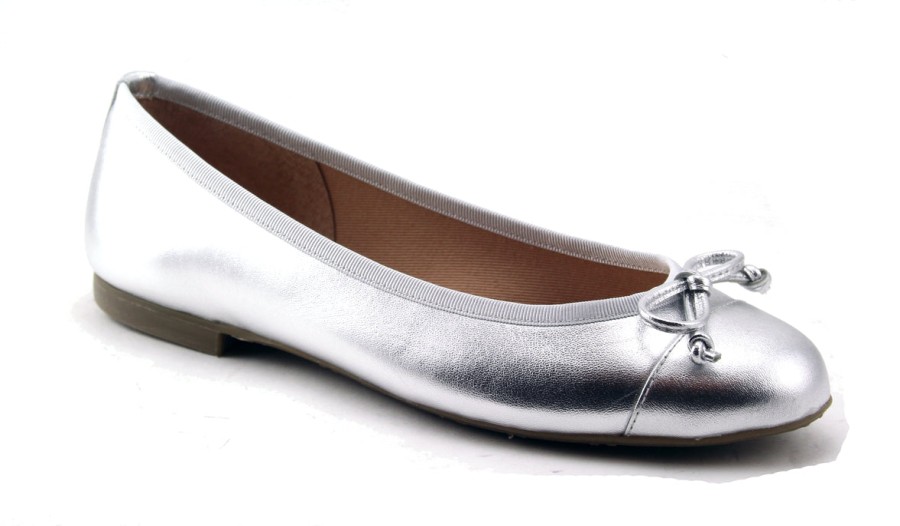 Flats French Sole | Index - Silver Metallic