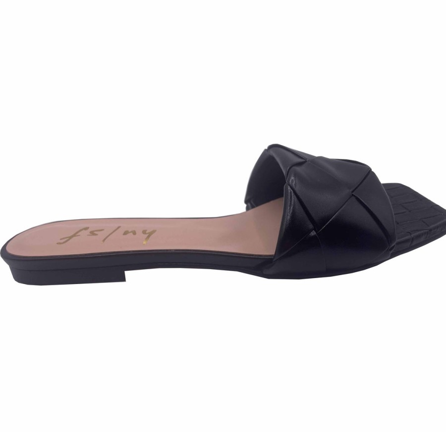 Flats French Sole | Jolene - Black Leather